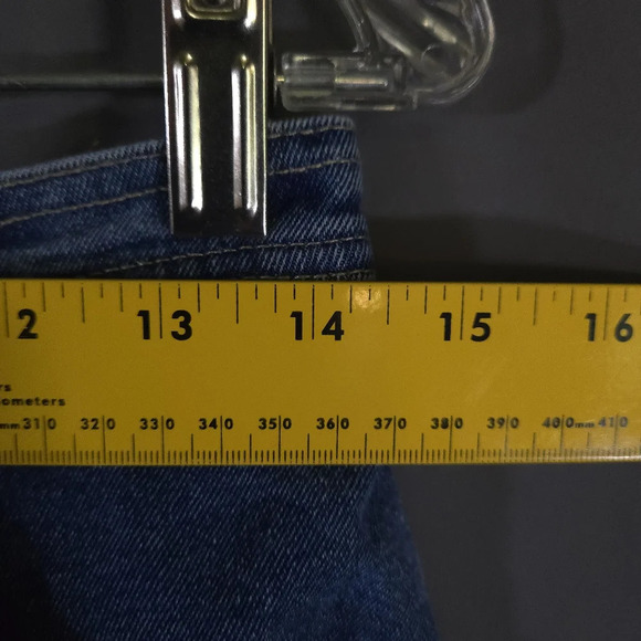 Quacker Factory Denim Pants Elastic Waist Size S Whimsical Fairy Y2K Maximalist - Picture 6 of 10